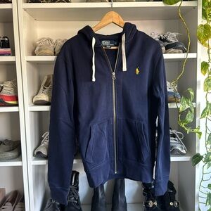 POLO RALPH LAUREN Navy Zip Size Small